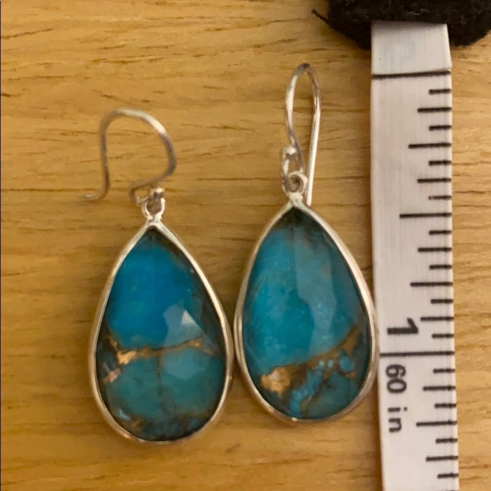 IPPOLITA Rock Candy🍭teardrop turquoise earrings - Picture 3 of 4